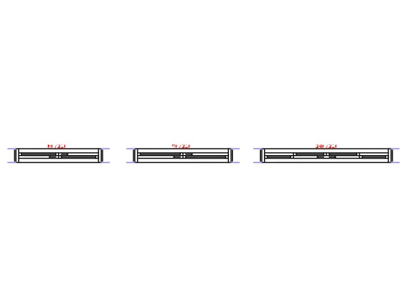 Three plan-view door openings labelled 80/210, 90/210 and 240/210