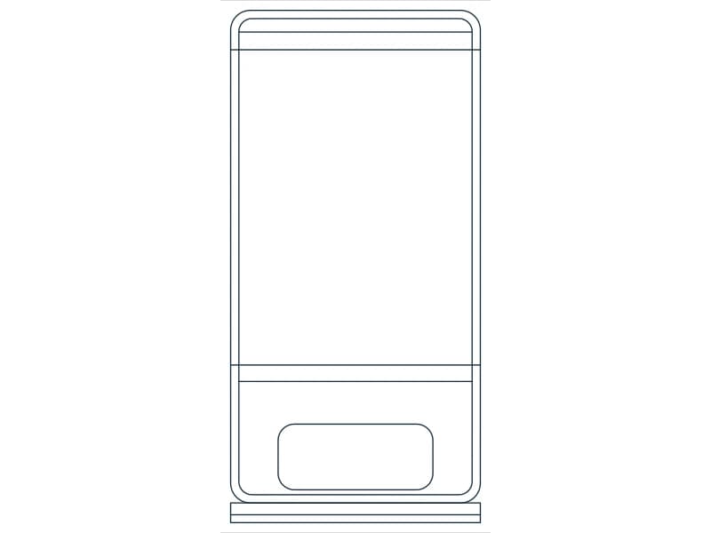 Bed Twin CAD block — line drawing preview of the DWG file