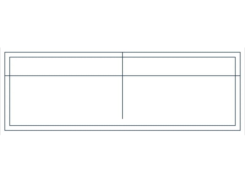 Bookshelf 36 CAD block — line drawing preview of the DWG file