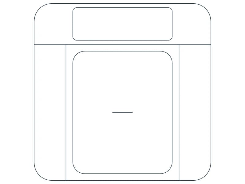 Chair Accent CAD block — line drawing preview of the DWG file