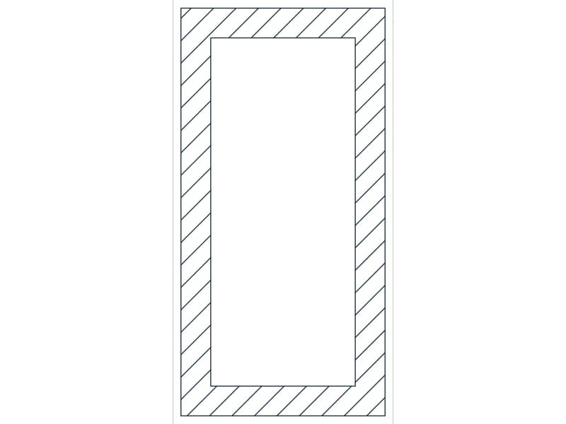 Chimney 24X48 CAD block — line drawing preview of the DWG file