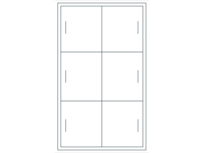 Closet Island 36X60 CAD block — line drawing preview of the DWG file