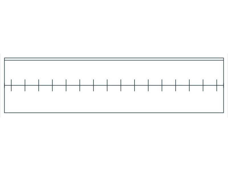 Closet Rod Shelf 96 CAD block — line drawing preview of the DWG file