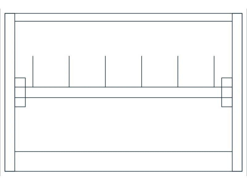 Coat Closet 36 CAD block — line drawing preview of the DWG file