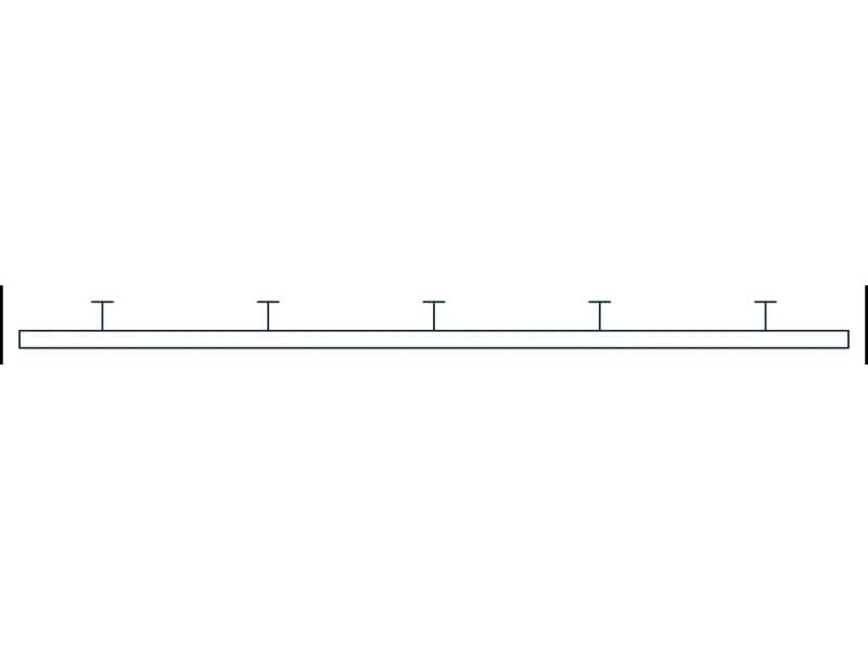 Coat Hooks 36 CAD block — line drawing preview of the DWG file