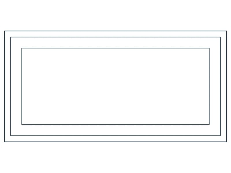Coffee Table 48X24 CAD block — line drawing preview of the DWG file