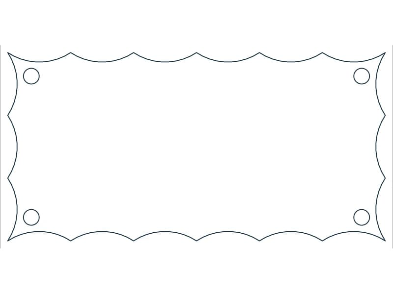 Coffee Table Antique 48X24 CAD block — line drawing preview of the DWG file