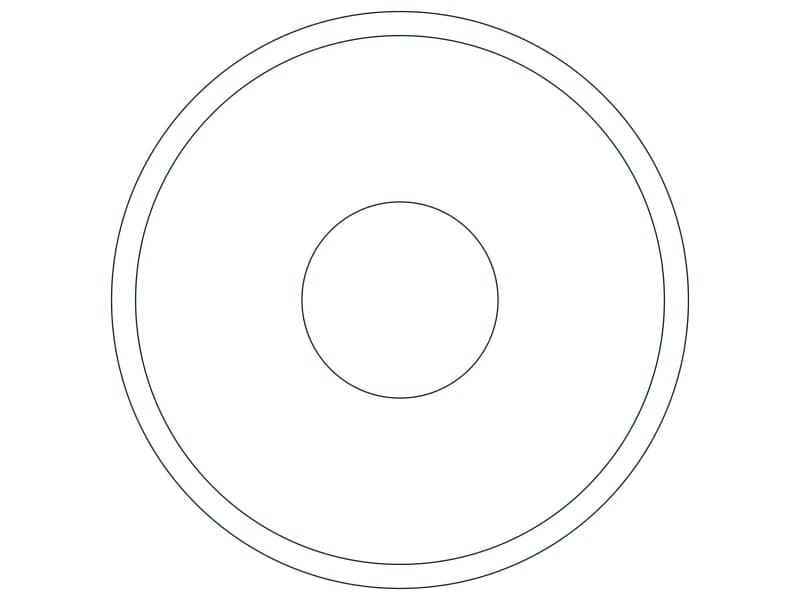 Coffee Table Round 36 CAD block — line drawing preview of the DWG file