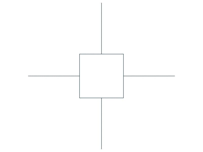Cond Cross CAD block — line drawing preview of the DWG file