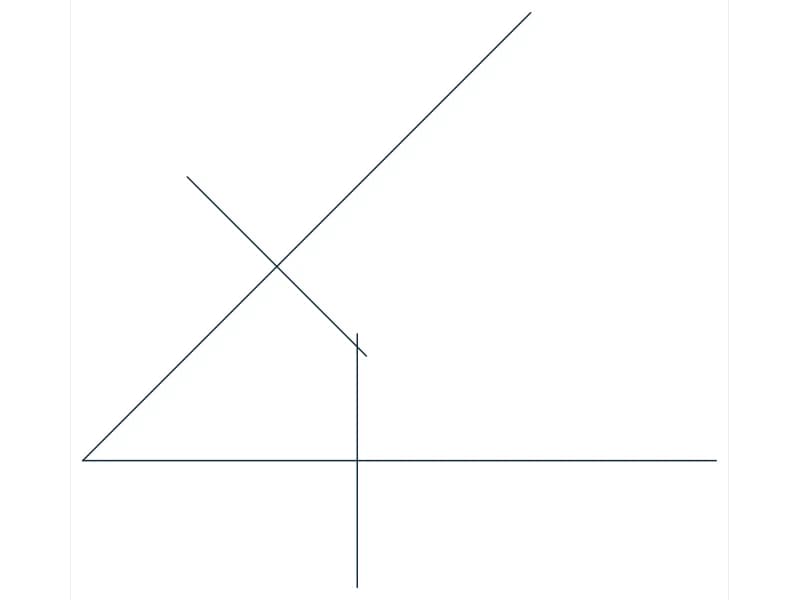 كتلة CAD كوع مكثف 45 شمال شرق — معاينة رسم خطي لملف DWG