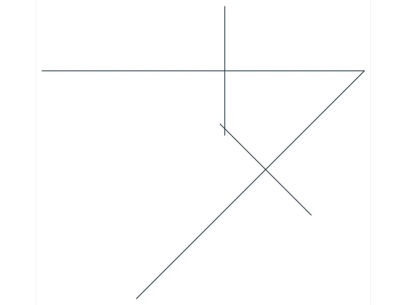 كتلة CAD كوع مكثف 45 جنوب غرب — معاينة رسم خطي لملف DWG
