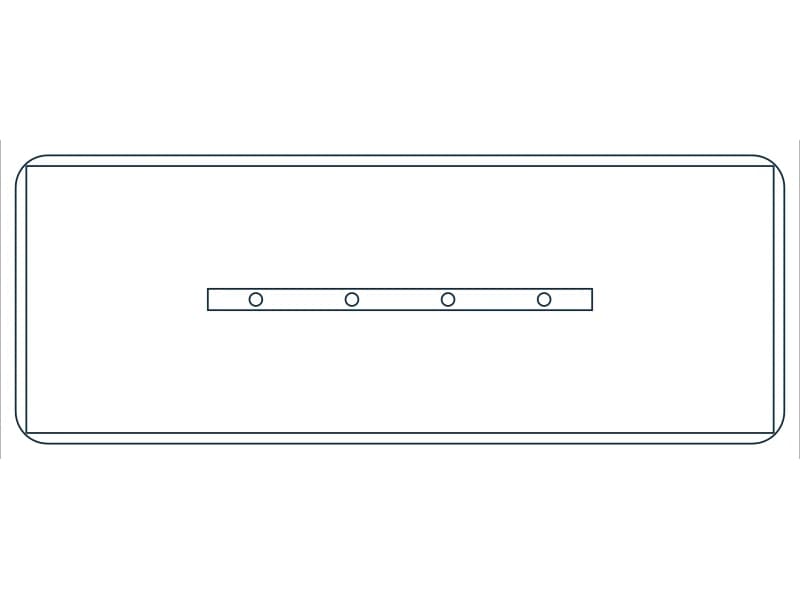 Conference Table 12 CAD block — line drawing preview of the DWG file