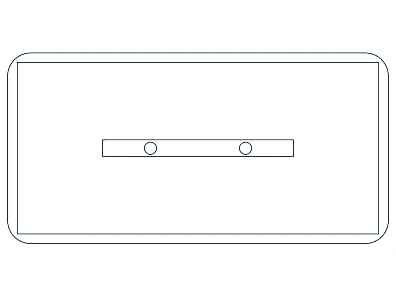 Conference Table 6 CAD block — line drawing preview of the DWG file