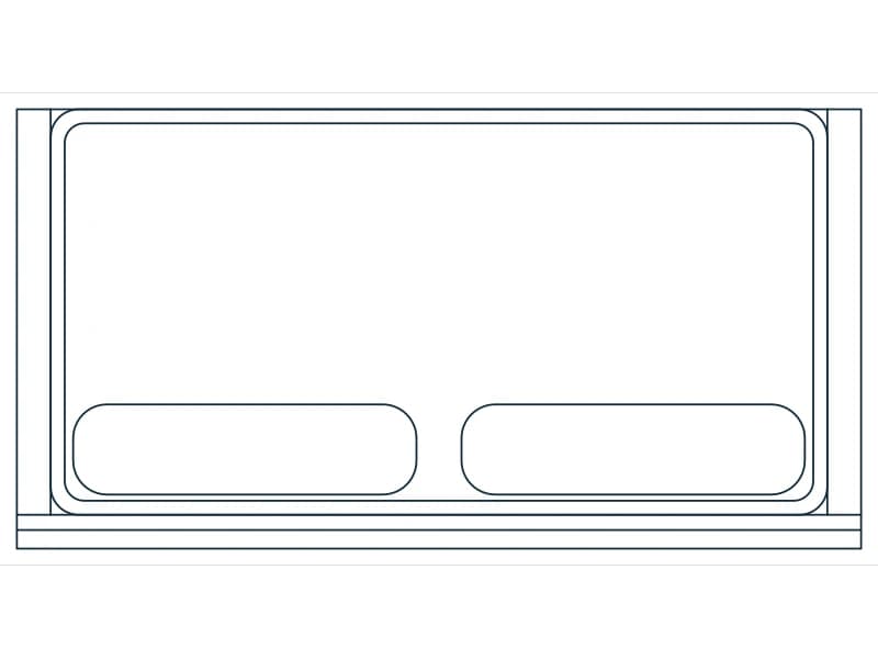 Daybed 75X39 CAD block — line drawing preview of the DWG file