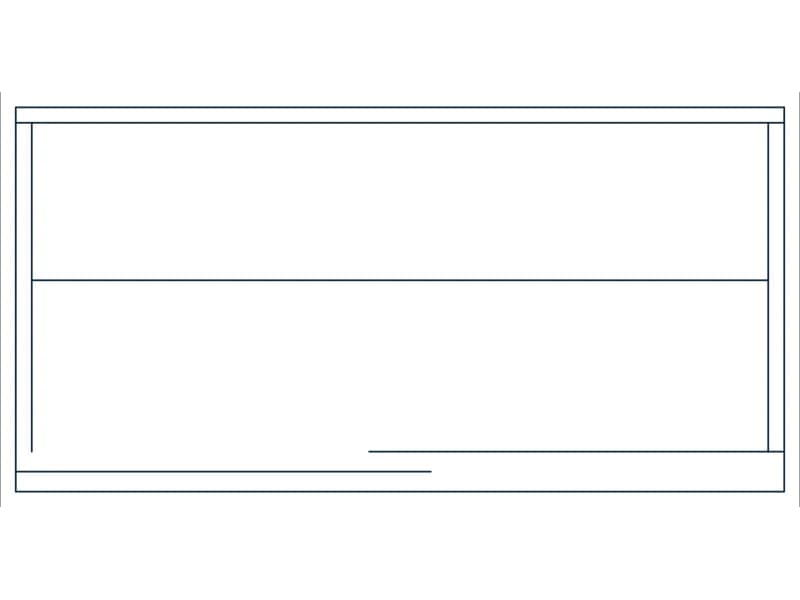 Display Case 48 CAD block — line drawing preview of the DWG file