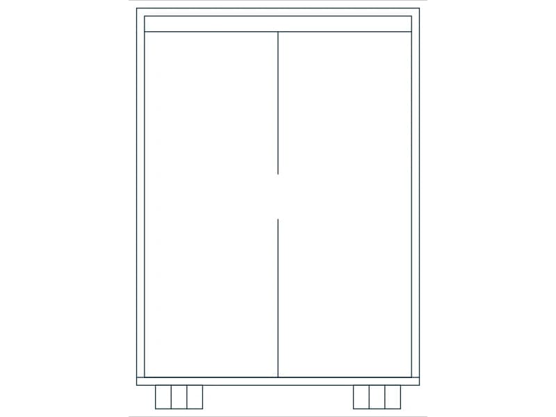 Dock Leveler CAD block — line drawing preview of the DWG file