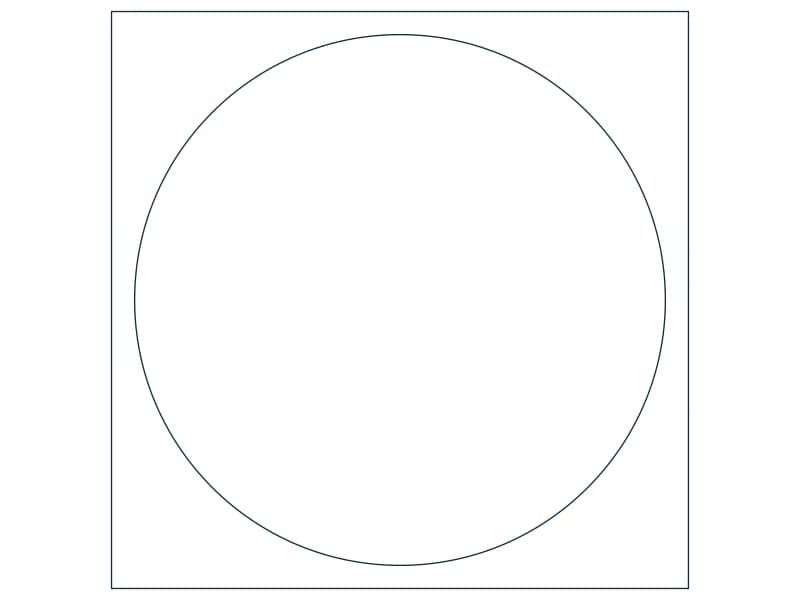 Elec Light Recessed CAD block — line drawing preview of the DWG file