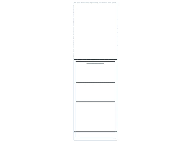 File Cabinet CAD block — line drawing preview of the DWG file