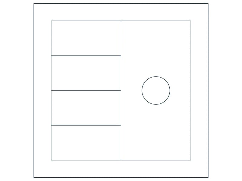 Floor Sink CAD block — line drawing preview of the DWG file