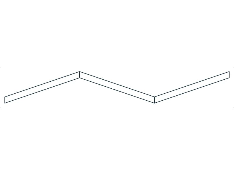 Folding Screen 72X2 CAD block — line drawing preview of the DWG file