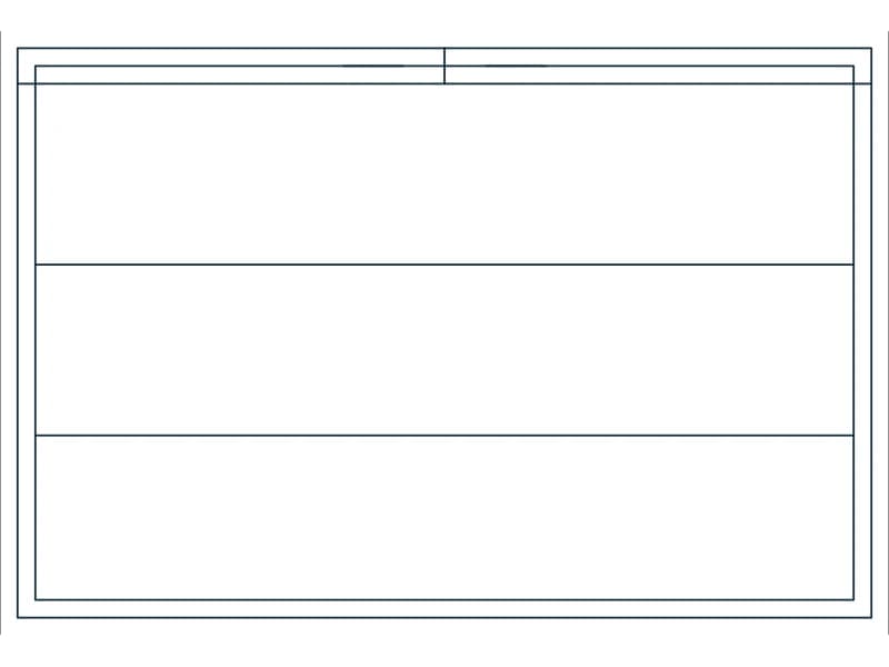 Garage Storage Cabinet 36 CAD block — line drawing preview of the DWG file