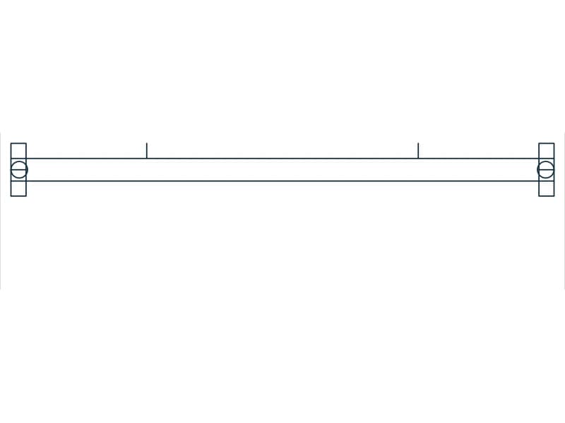 Grab Bar 36 CAD block — line drawing preview of the DWG file