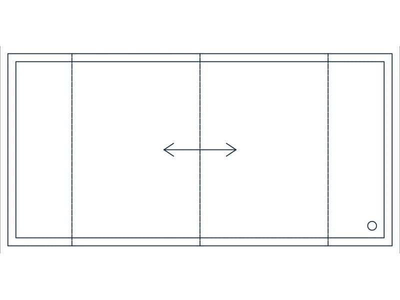 كتلة CAD منصة زراعة 4X8 — معاينة رسم خطي لملف DWG