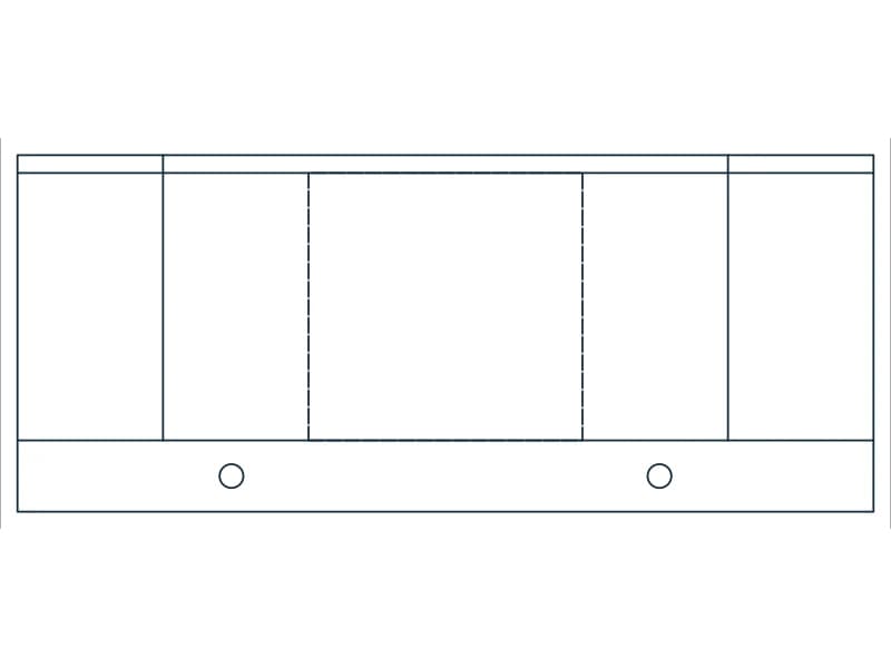 Lab Bench 72 CAD block — line drawing preview of the DWG file