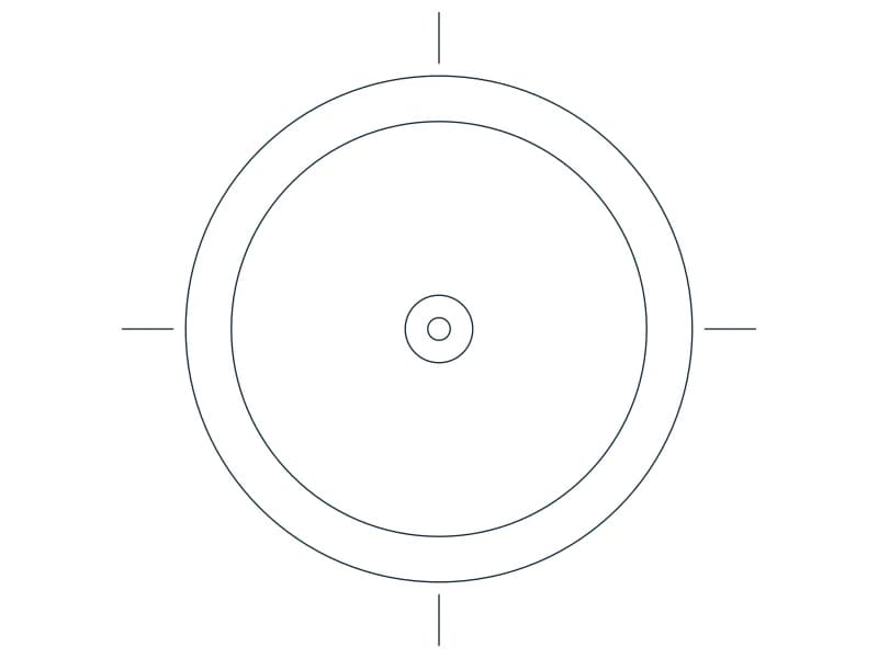 Lamp Floor CAD block — line drawing preview of the DWG file