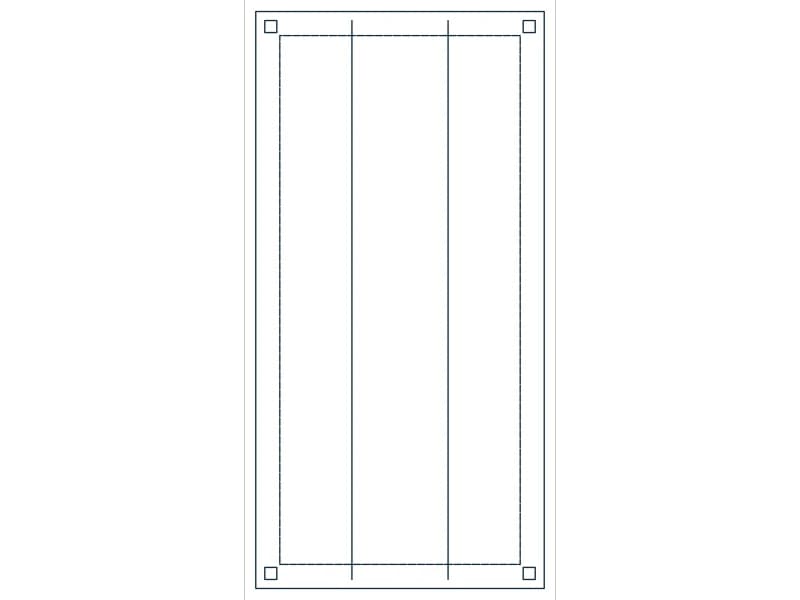 Overhead Storage Rack 48 CAD block — line drawing preview of the DWG file
