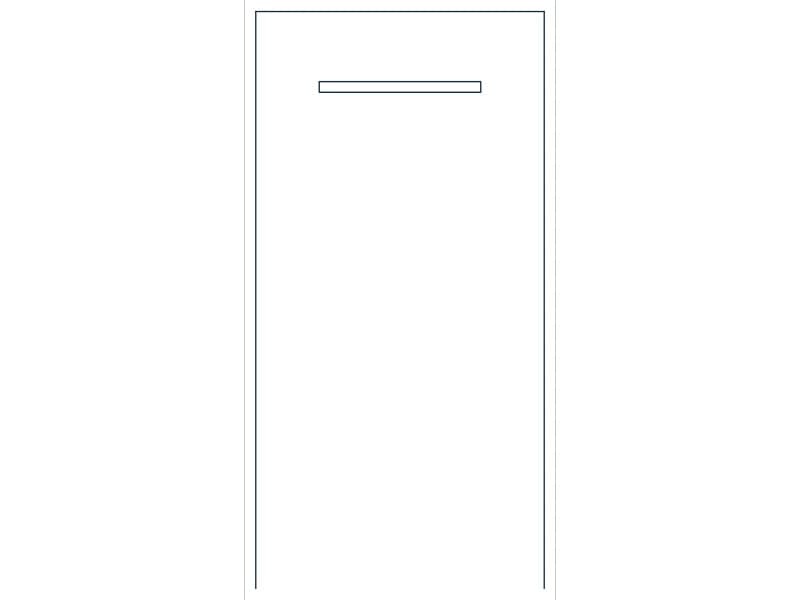 Parking Stall CAD block — line drawing preview of the DWG file