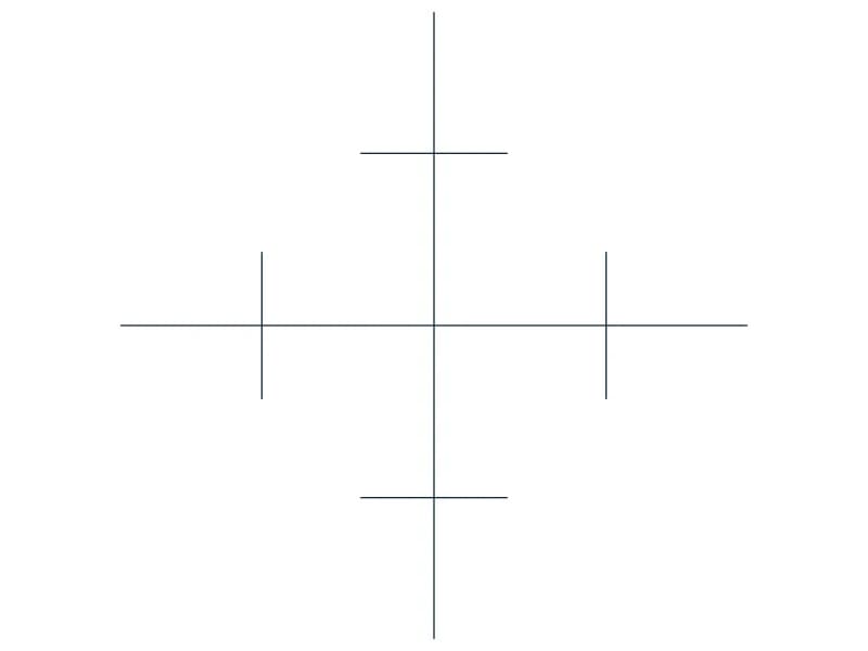 Plumb Cross CAD block — line drawing preview of the DWG file