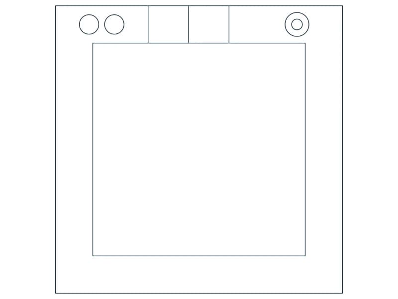 كتلة CAD خزنة 30 — معاينة رسم خطي لملف DWG