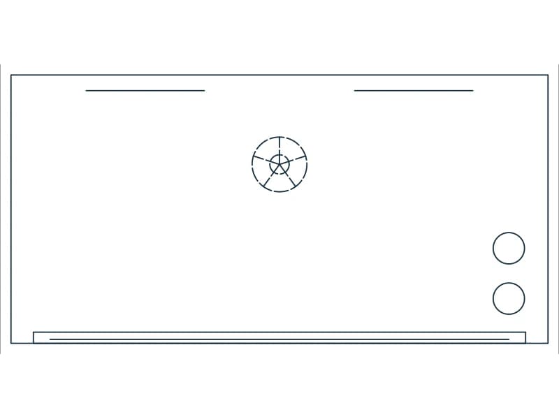Salon Station 48 CAD block — line drawing preview of the DWG file