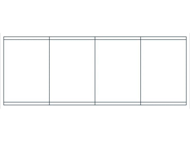 Shelving Unit 48 CAD block — line drawing preview of the DWG file