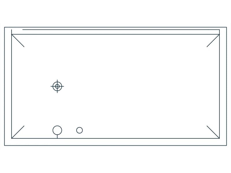 Shower 60X32 CAD block — line drawing preview of the DWG file