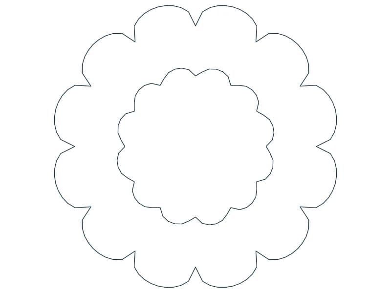 كتلة CAD شجيرة — معاينة رسم خطي لملف DWG