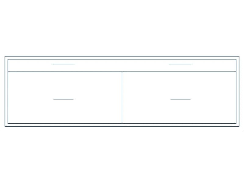 Sideboard 60 CAD block — line drawing preview of the DWG file