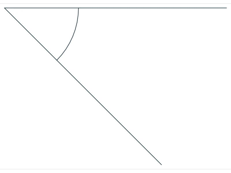 كتلة CAD كوع الرشّاش 45 جنوب شرق — معاينة رسم خطي لملف DWG
