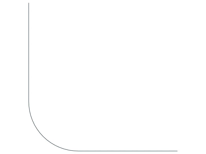 كتلة CAD كوع الرشّاش 90 شمال شرق — معاينة رسم خطي لملف DWG