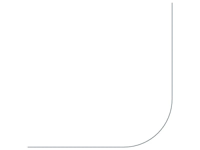 كتلة CAD كوع الرشّاش 90 شمال غرب — معاينة رسم خطي لملف DWG