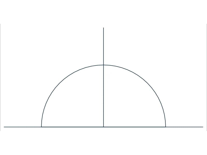 كتلة CAD رأس الرشّاش الجداري — معاينة رسم خطي لملف DWG