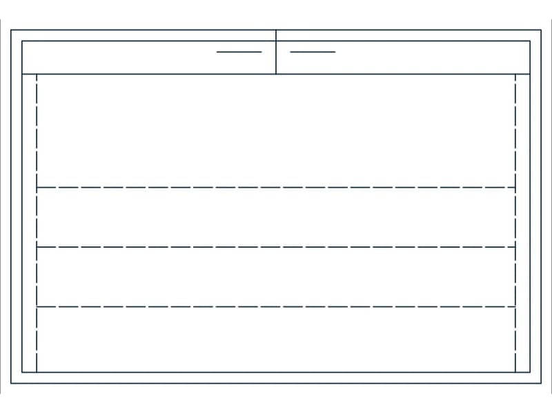 Supply Cabinet 36 CAD block — line drawing preview of the DWG file