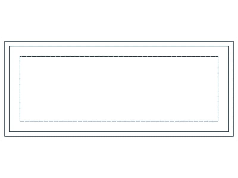 Table Banquet 30X72 CAD block — line drawing preview of the DWG file