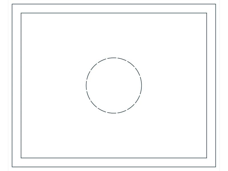 Table Deuce 24X30 CAD block — line drawing preview of the DWG file