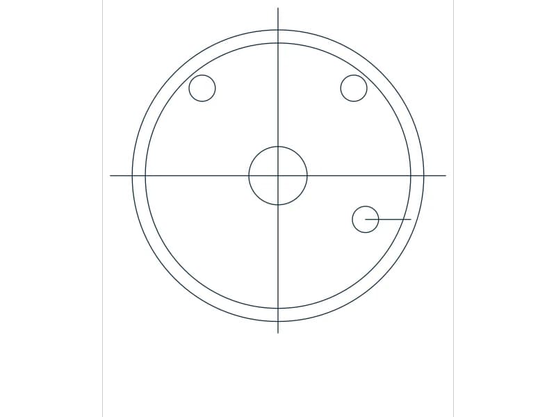 Water Heater CAD block — line drawing preview of the DWG file