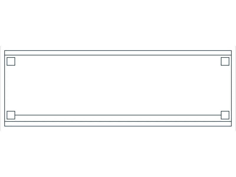 Workbench 72 CAD block — line drawing preview of the DWG file