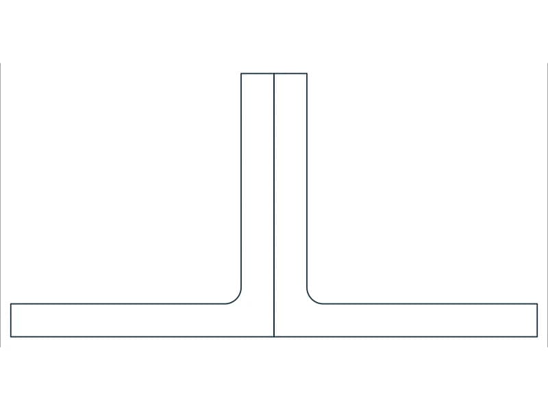 2L10X10X1-1/4 Steel Section CAD block — line drawing preview of the DWG file