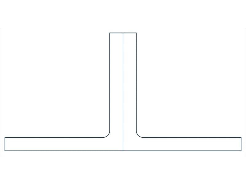 2L10X10X1-1/8 Steel Section CAD block — line drawing preview of the DWG file