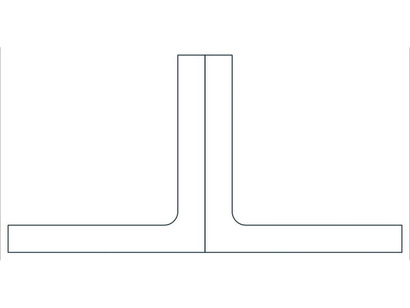 2L10X10X1-3/8 Steel Section CAD block — line drawing preview of the DWG file